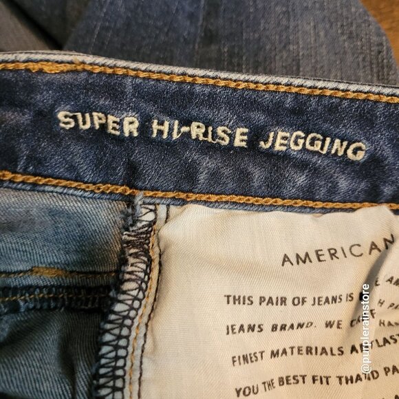 American Eagle Jeans 2 S Jegging 360 Next Level Stretch Super Hi Rise - Picture 5 of 11